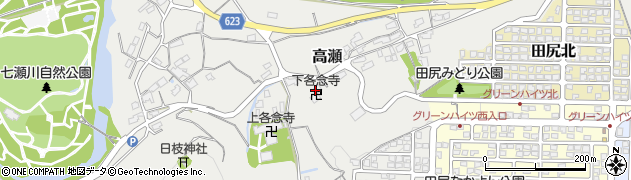 各念寺周辺の地図