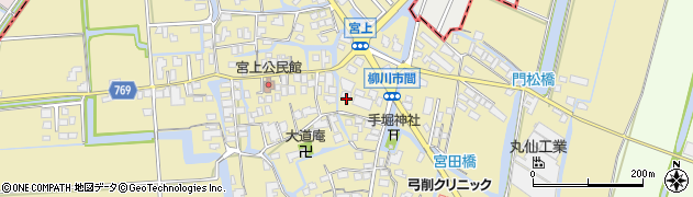 福岡県柳川市間110周辺の地図