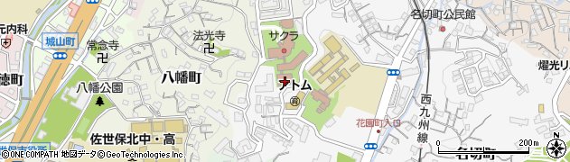 長崎県佐世保市花園町205周辺の地図