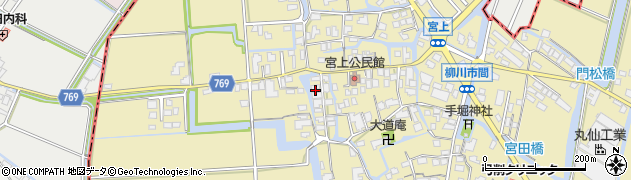 福岡県柳川市間409周辺の地図