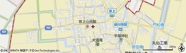 福岡県柳川市間445周辺の地図