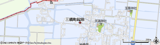 福岡県柳川市三橋町起田91周辺の地図