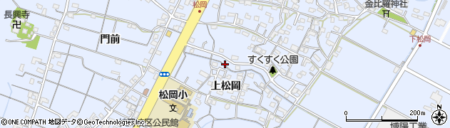 大分県大分市松岡（上松岡）周辺の地図