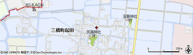 福岡県柳川市三橋町起田周辺の地図