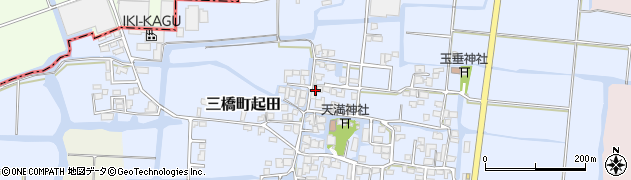 福岡県柳川市三橋町起田492周辺の地図