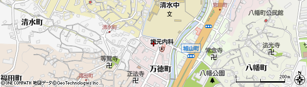 長崎県佐世保市万徳町周辺の地図