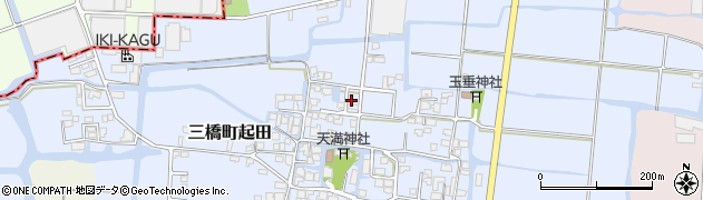 福岡県柳川市三橋町起田443周辺の地図