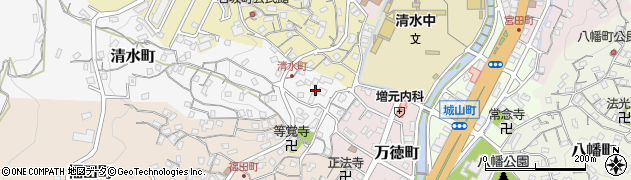 長崎県佐世保市清水町3周辺の地図
