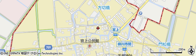 福岡県柳川市間374周辺の地図