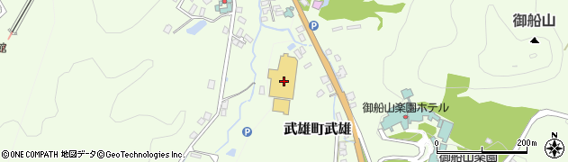 ホームプラザナフコ武雄店周辺の地図