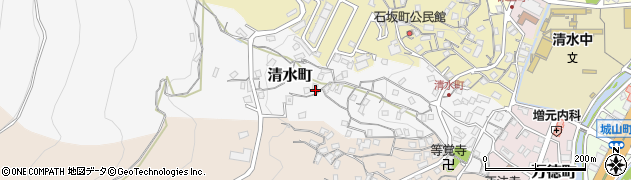 長崎県佐世保市清水町176周辺の地図