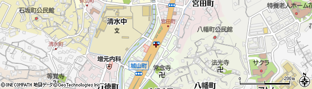 長崎県佐世保市城山町周辺の地図