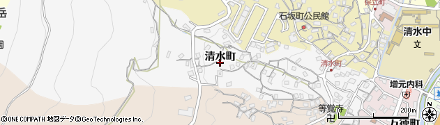 長崎県佐世保市清水町172周辺の地図