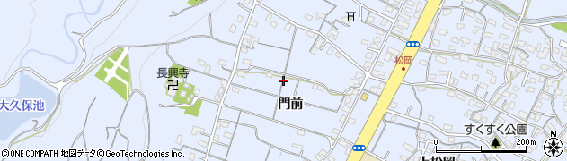 大分県大分市松岡（門前）周辺の地図