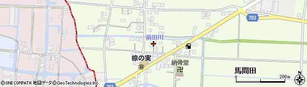 福岡県筑後市馬間田755周辺の地図