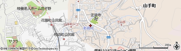 長崎県佐世保市山手町周辺の地図