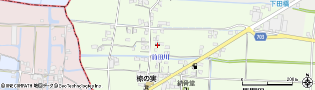 福岡県筑後市馬間田490周辺の地図