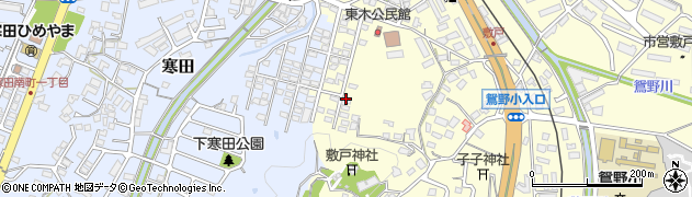 ジャノメミシン修理取扱店　中央サービス周辺の地図