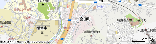長崎県佐世保市宮田町周辺の地図