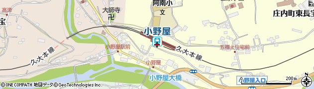 ＪＲ九州レンタカー＆パーキング小野屋駅ａｋｉｐｐａ駐車場周辺の地図
