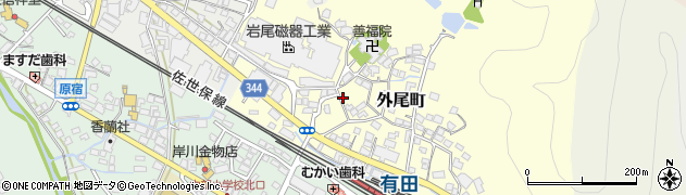 佐賀県西松浦郡有田町外尾町丙1406周辺の地図