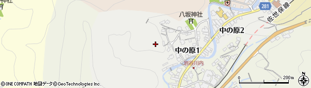佐賀県有田町（西松浦郡）中の原周辺の地図