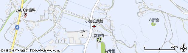 小路公民館周辺の地図