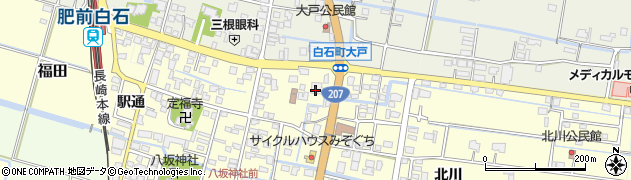 九州ひぜん信用金庫白石支店周辺の地図