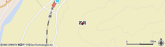 高知県四万十町（高岡郡）若井周辺の地図