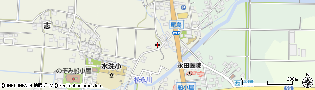 福岡県筑後市尾島21周辺の地図