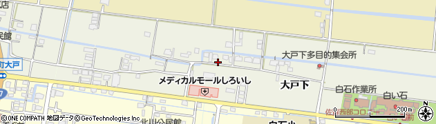 佐賀県白石町（杵島郡）大戸下周辺の地図