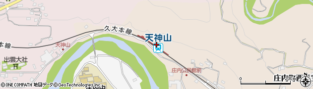 天神山駅周辺の地図