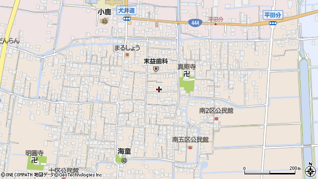 〒840-2212 佐賀県佐賀市川副町犬井道の地図