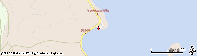 矢の浦港旅客船ターミナル（盛運汽船）周辺の地図