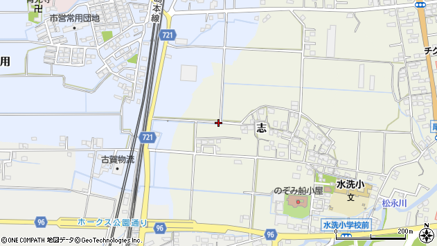 〒833-0017 福岡県筑後市志の地図
