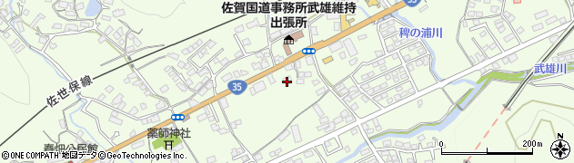 佐賀県武雄市上西山119周辺の地図