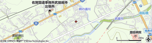 佐賀県武雄市上西山6周辺の地図