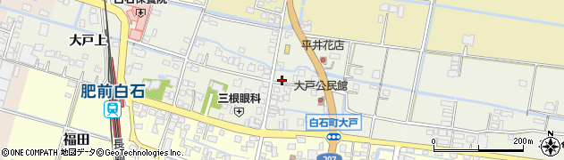 佐賀県白石町（杵島郡）大戸中周辺の地図