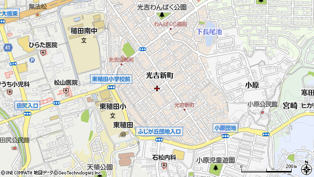 〒870-1135 大分県大分市光吉新町の地図