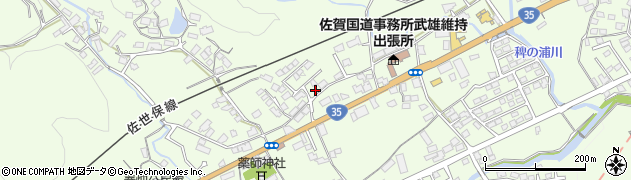 佐賀県武雄市上西山547周辺の地図