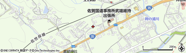 佐賀県武雄市上西山550周辺の地図