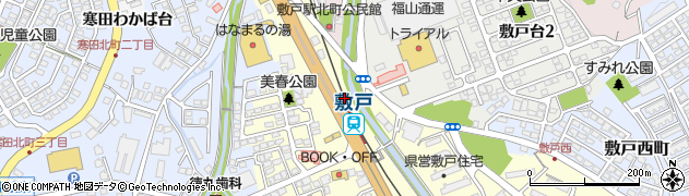敷戸駅周辺の地図