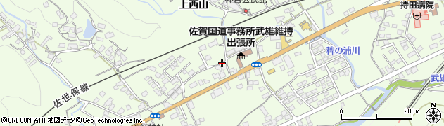 佐賀県武雄市上西山555周辺の地図