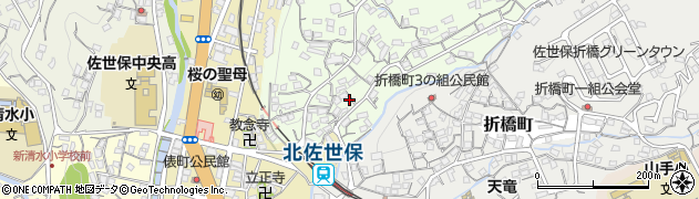 長崎県佐世保市松山町8周辺の地図