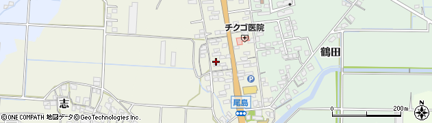 福岡県筑後市尾島706周辺の地図