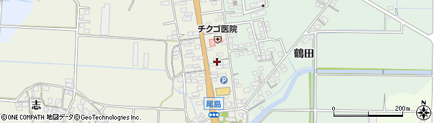 福岡県筑後市尾島705周辺の地図