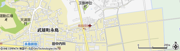 佐賀県武雄市花島14658周辺の地図