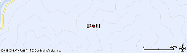 高知県四万十町（高岡郡）野々川周辺の地図