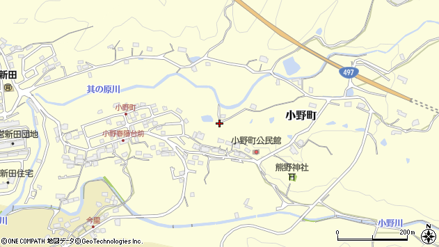 〒858-0965 長崎県佐世保市小野町（その他）の地図