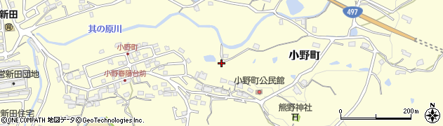 長崎県佐世保市小野町周辺の地図
